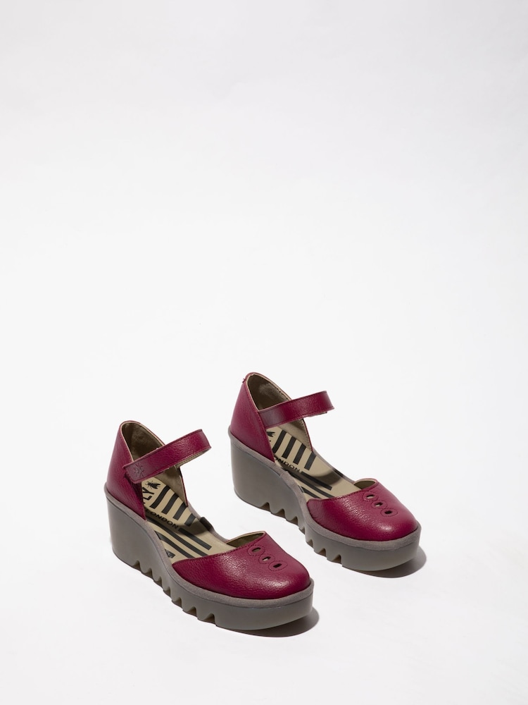Fly London Biso Ankle Strap Wedge Shoes - Image 3 of 4