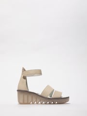 Fly London Bono Ankle Strap Wedge Sandals - Image 1 of 3