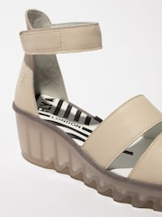 Fly London Bono Ankle Strap Wedge Sandals - Image 3 of 3