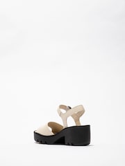 Fly London Tull Ankle Strap White Sandals - Image 2 of 4