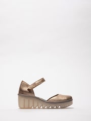 Fly London Biso Ankle Strap Wedge Shoes - Image 1 of 2