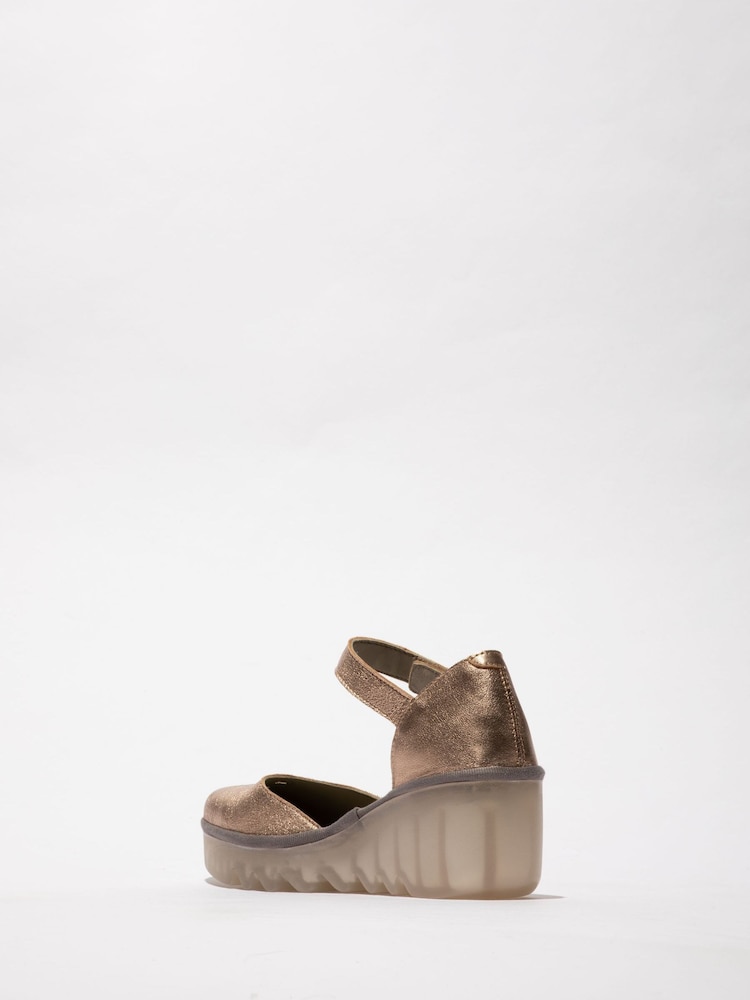 Fly London Biso Ankle Strap Wedge Shoes - Image 2 of 2