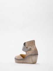 Fly London Yolg Touch and Close fastening Ankle Strap Wedge Shoes - Image 2 of 4