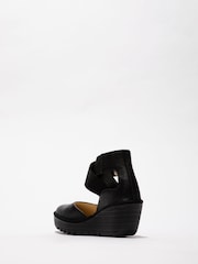 Fly London Yolg Touch and Close fastening Ankle Strap Wedge Shoes - Image 2 of 4