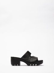 Fly London Tech Slip On Black Sandals - Image 1 of 4