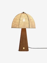 MADE.COM Dark Wood Benny Table Lamp - Image 2 of 2