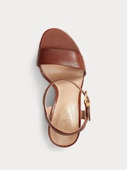 Lauren Ralph Lauren Gwen Nappa Leather Strap Heels - Image 3 of 4