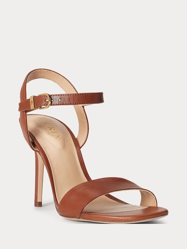 Lauren Ralph Lauren Gwen Nappa Leather Strap Heels - Image 4 of 4
