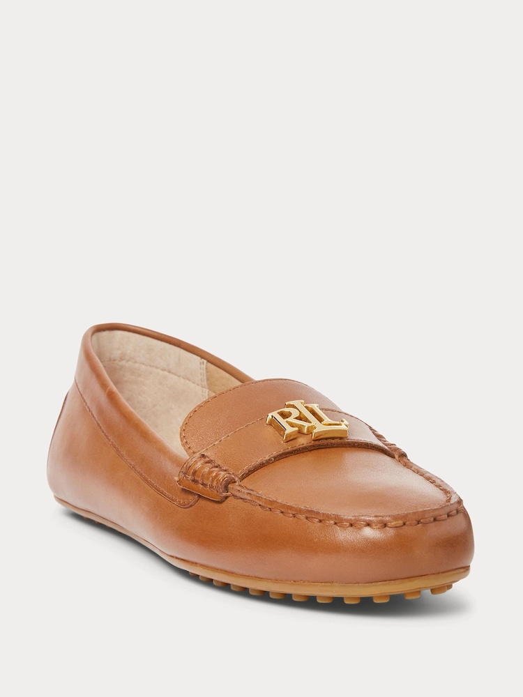 Lauren Ralph Lauren Barnsbury Nappa Leather Loafers Shoes - Image 1 of 4
