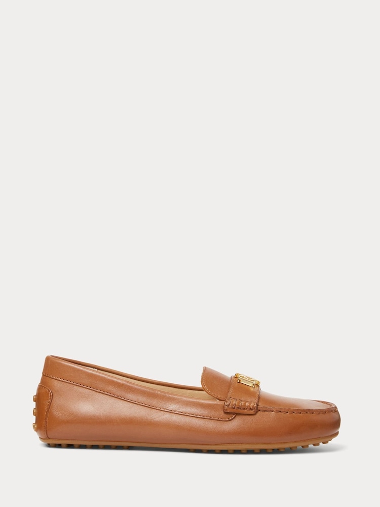 Lauren Ralph Lauren Barnsbury Nappa Leather Loafers Shoes - Image 2 of 4