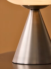 MADE.COM Silver/Frosted Caleb Table Lamp - Image 3 of 7