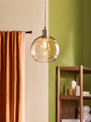 MADE.COM Champagne Mika Easyfit Glass Shade - Image 1 of 3