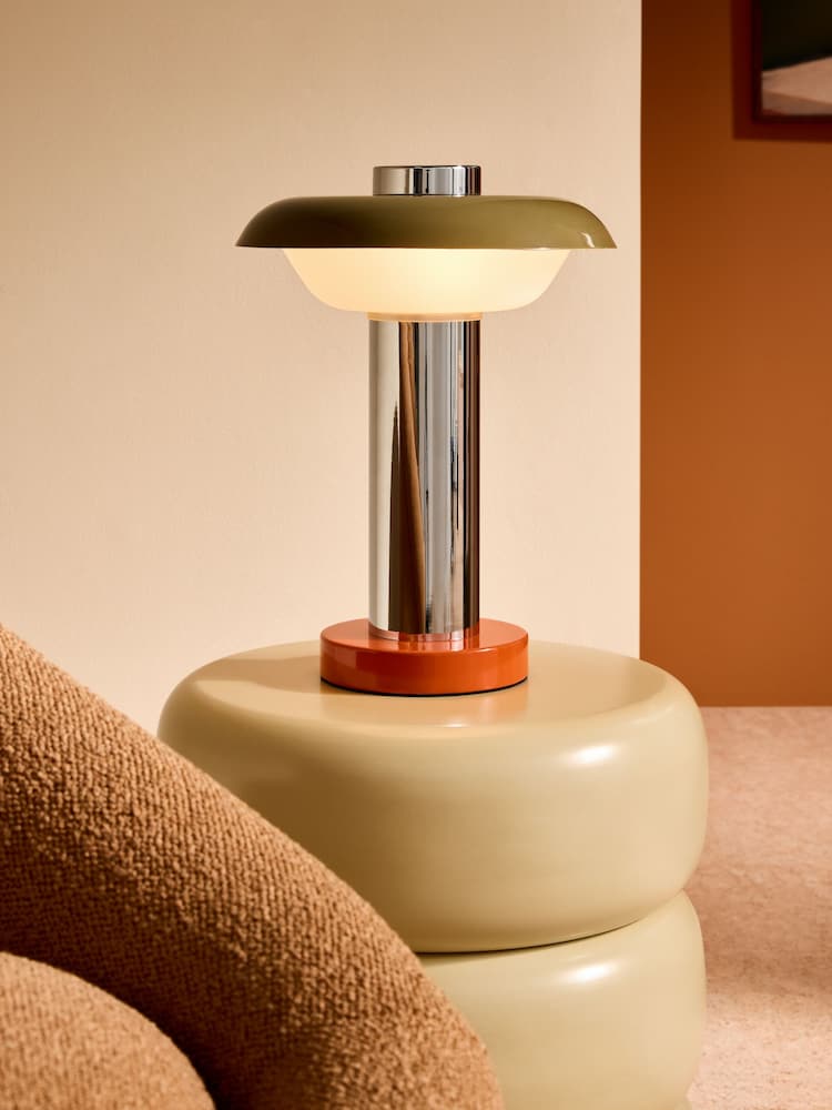 MADE.COM Chrome Eero Table Lamp - Image 1 of 5