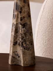 MADE.COM Black/Brown Heath Marble Table Lamp - Image 3 of 5