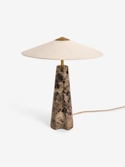 MADE.COM Black/Brown Heath Marble Table Lamp - Image 4 of 5