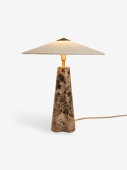 MADE.COM Black/Brown Heath Marble Table Lamp - Image 5 of 5