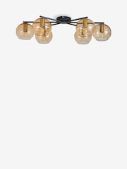 MADE.COM Black/Champagne Mika 6 Flush Light - Image 5 of 5