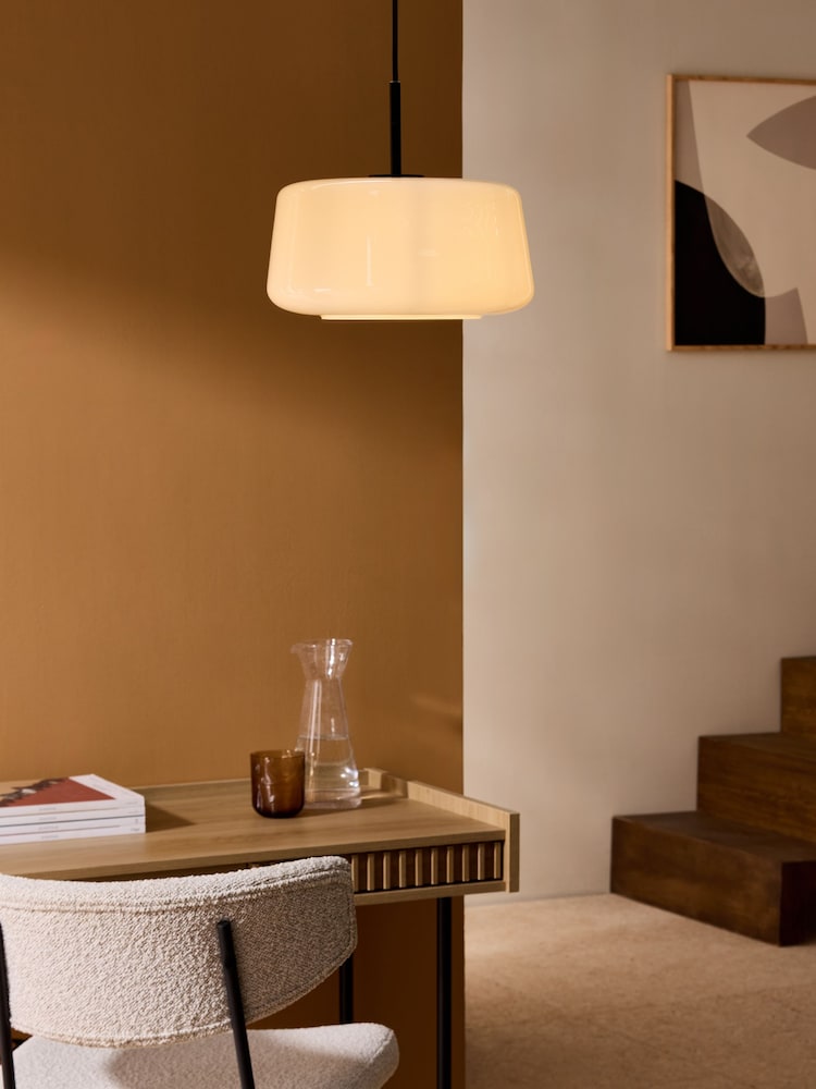 MADE.COM White Camilo Pendant Light - Image 1 of 5