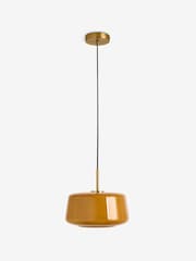 MADE.COM Amber Orange Camilo Pendant Light - Image 1 of 2