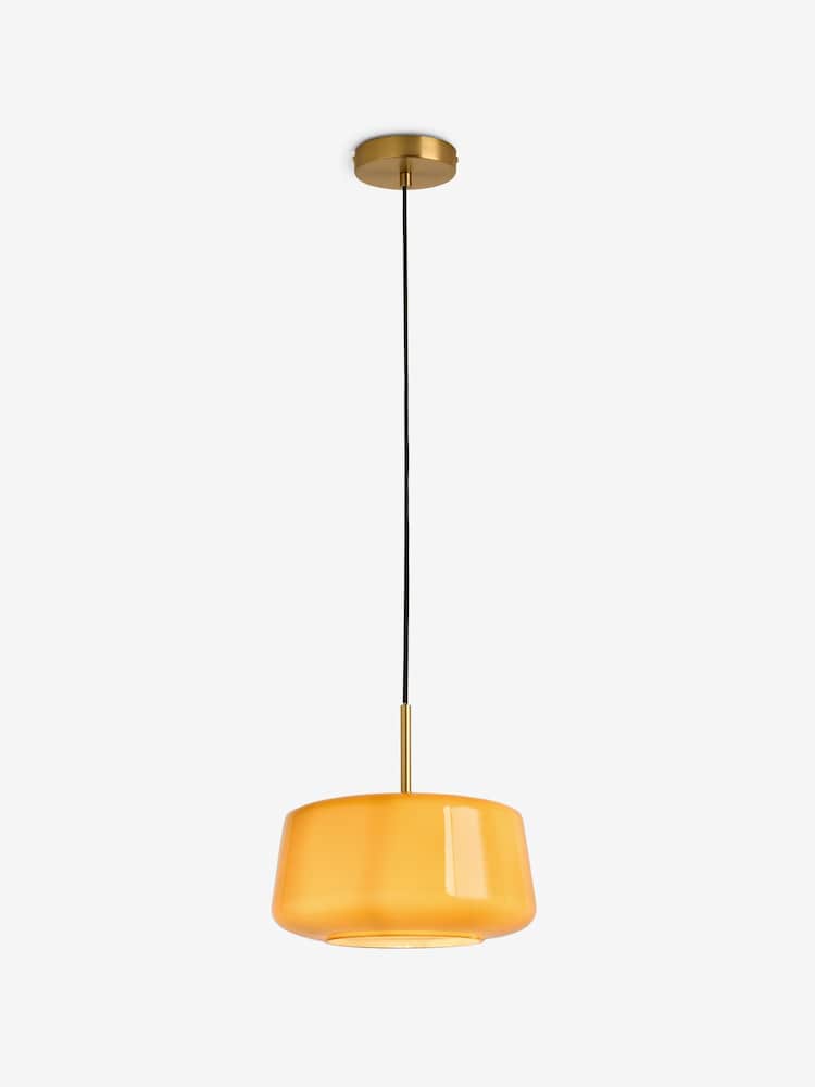MADE.COM Amber Orange Camilo Pendant Light - Image 2 of 2