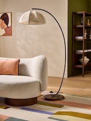 MADE.COM Black/Cream Benny Floor Lamp - Image 2 of 6