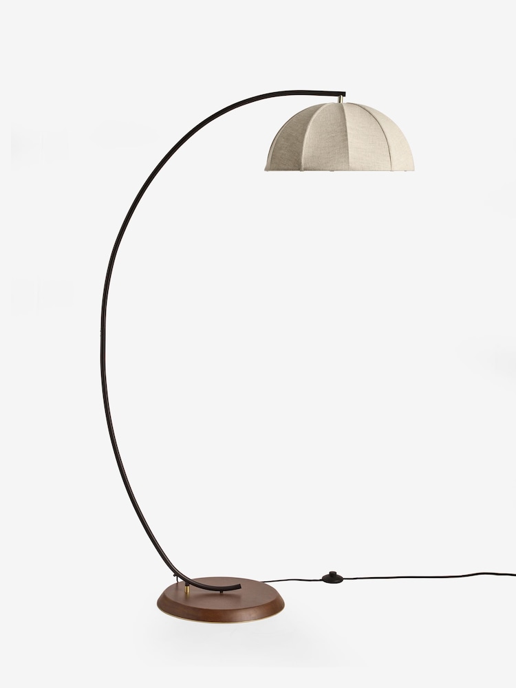 MADE.COM Black/Cream Benny Floor Lamp - Image 6 of 6