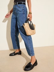 Friends Like These Flat Ruched Comfort Slip On Patent Faux Leather Penny Loafers - Slika 4 iz 4