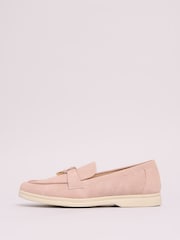 Friends Like These Nude Flat Comfort Faux Suede Loafers - Image 5 of 5
