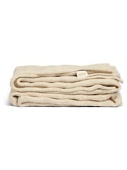 Mamas & Papas Cream 100% Cotton Welcome To The World Duckling Cable Knitted Blanket - Image 5 of 5