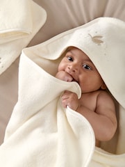 Mamas & Papas 3 Piece Cream Welcome To The World Duckling 100% Cotton Towelling Set - Image 2 of 6