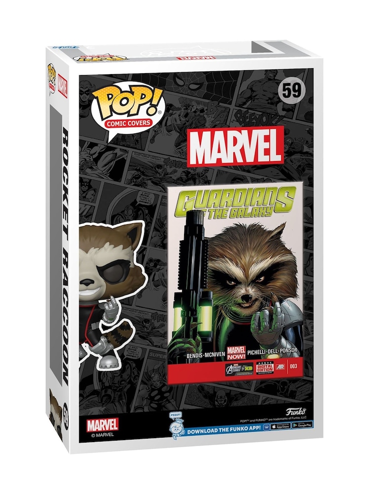 Funko Pop Comic Cover Guardians of the Galaxy Rocket The Raccoon - Image 3 of 3