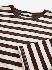 Chocolate Brown Slouch Fit Long Sleeve Top - Image 6 of 7