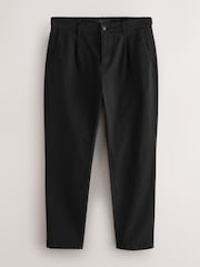 Black Slim Fit Signature Chino Trousers With Silk - Image 1 of 4