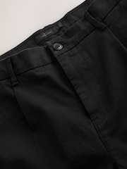Black Slim Fit Signature Chino Trousers With Silk - Image 2 of 4