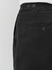 Black Slim Fit Signature Chino Trousers With Silk - Image 6 of 10