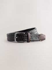 Marrom cogumelo - Calça de algodão e linho Belted - Imagem 6 de 6