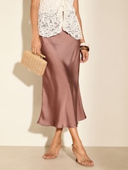 Friends Like These Nude Minimal Strappy Faux Leather Mid Heels Sandals - Image 3 of 5