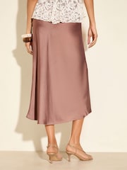 Friends Like These Nude Minimal Strappy Faux Leather Mid Heels Sandals - Image 4 of 5