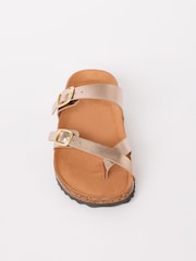 Friends Like These Rose Gold Toe Thong Comfort Footbed Flat Sandals - Image 4 of 5