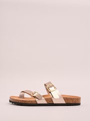 Friends Like These Rose Gold Toe Thong Comfort Footbed Flat Sandals - Image 5 of 5
