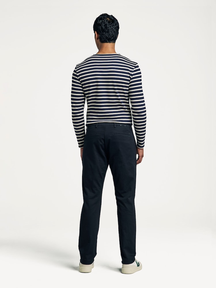 NN.07 Black Theo Straight Leg Chino Trousers - Image 2 of 8
