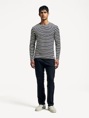 NN.07 Black Theo Straight Leg Chino Trousers - Image 3 of 8