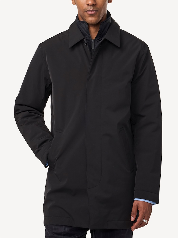 NN.07 Black Blake Overcoat - Image 1 of 6