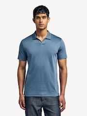NN.07 Blue Paul Pique Polo Shirt - Image 1 of 9