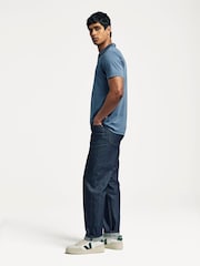 NN.07 Blue Paul Pique Polo Shirt - Image 3 of 9