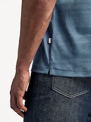 NN.07 Blue Paul Pique Polo Shirt - Image 6 of 9