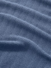NN.07 Blue Paul Pique Polo Shirt - Image 9 of 9