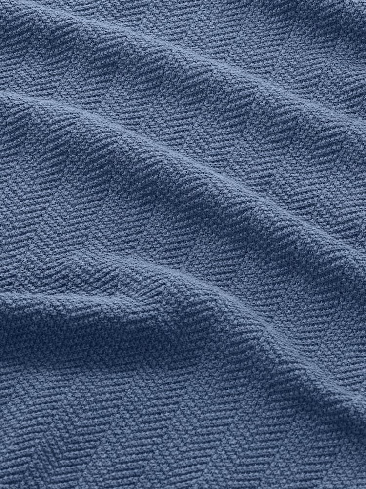 NN.07 Blue Paul Pique Polo Shirt - Image 9 of 9