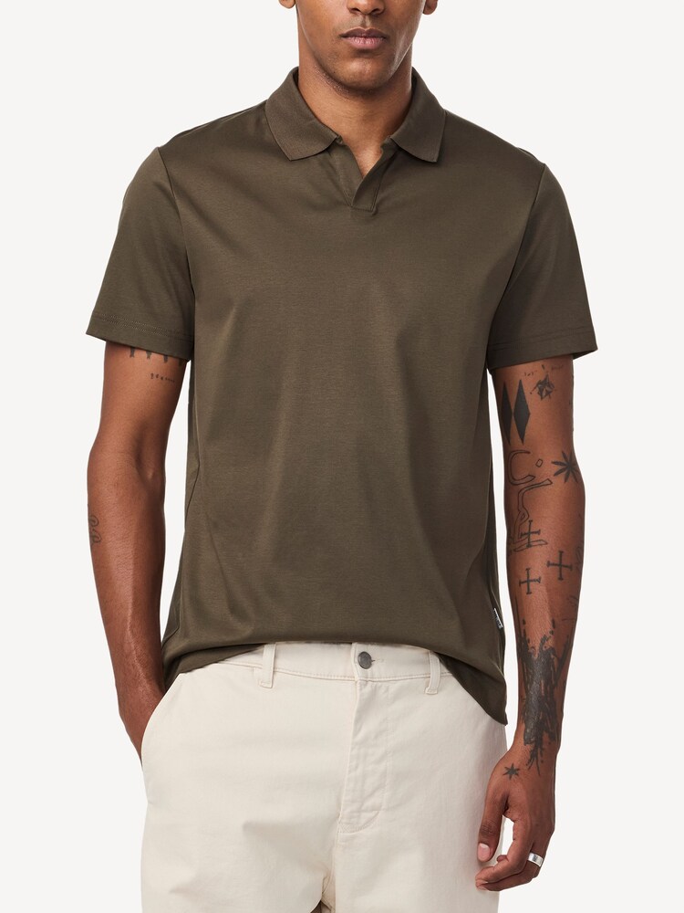 NN.07 Green Paul Pique Polo Shirt - Image 1 of 6 NN.07 Green Paul Pique Polo Shirt - Image 1 of 6