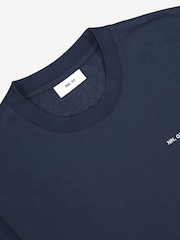 NN.07 Navy Blue Adam Logo T-Shirt - Image 7 of 8
